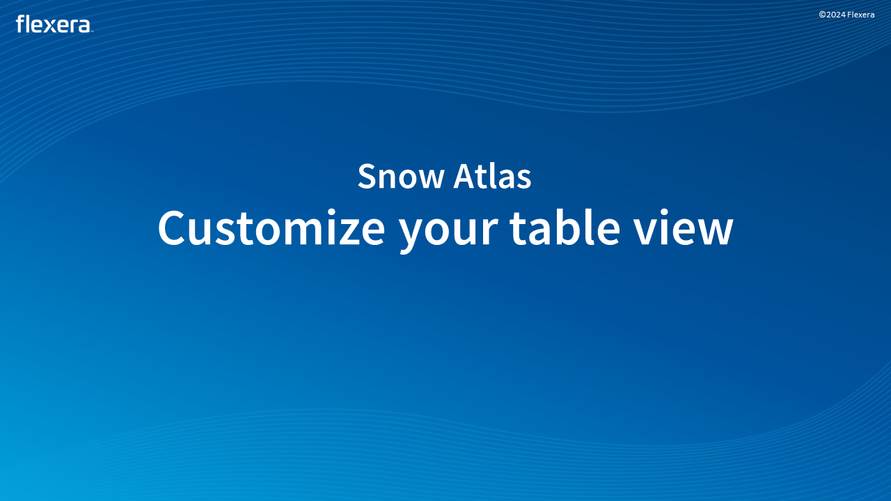 Customize your table view