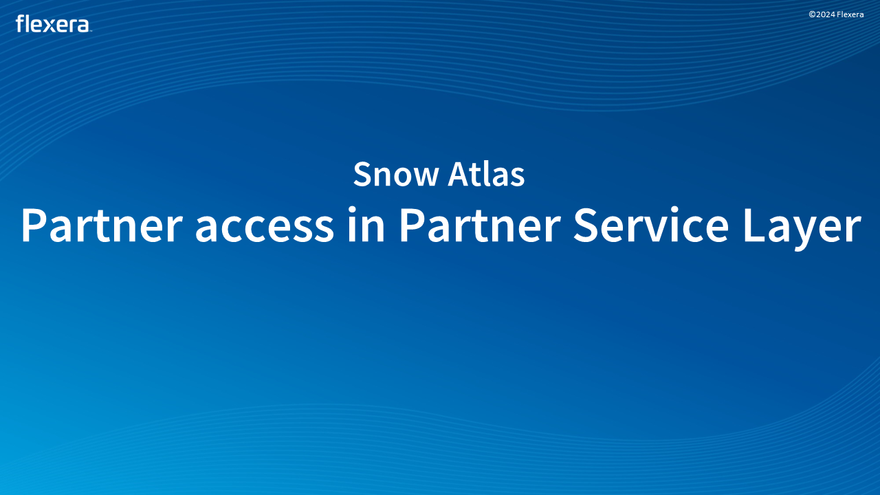 Partner access in Partner Service Layer