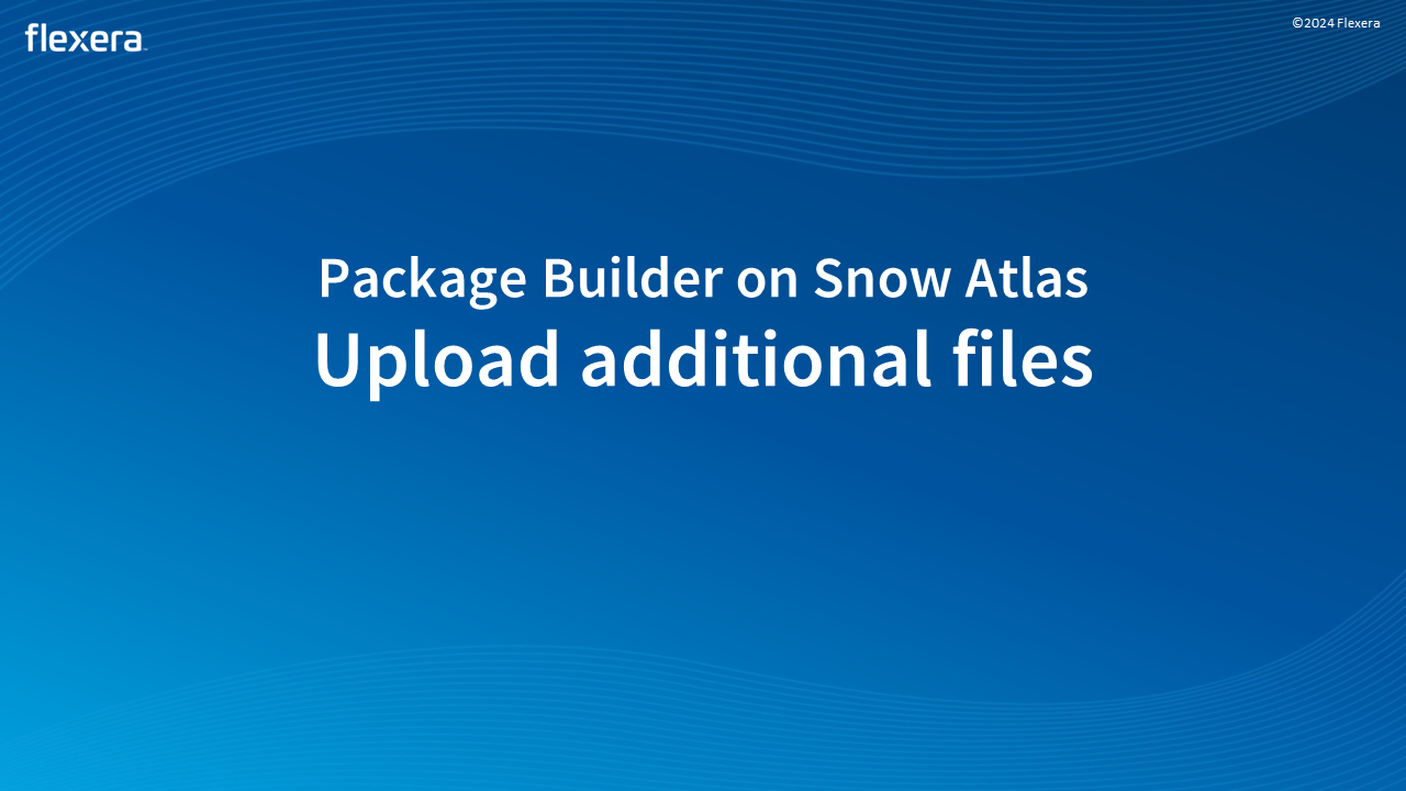 Upload additional files