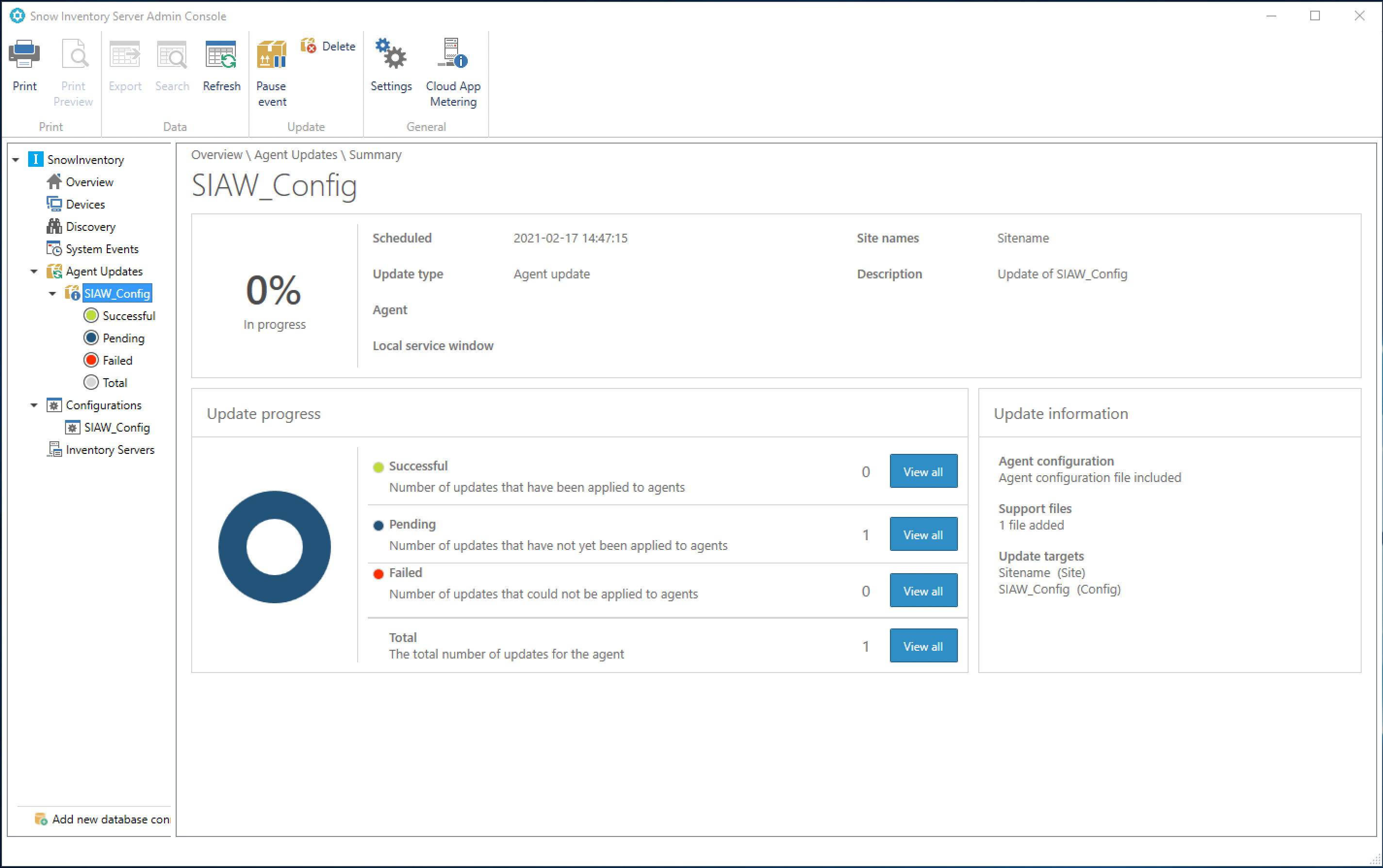 Snow Inventory Server Admin Console screenshot 7